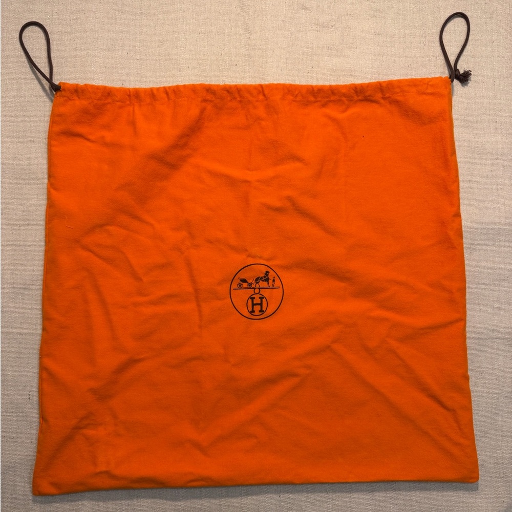 Hermes Dust Bag 20 X 20 Mint Orange